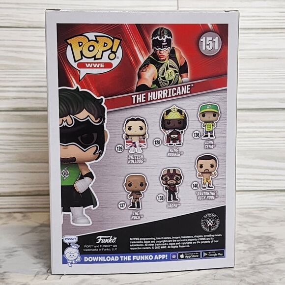 Funko Pop WWE Target Exclusive 150 Rikishi 151 The Hurricane with Protectors - Picture 9 of 13